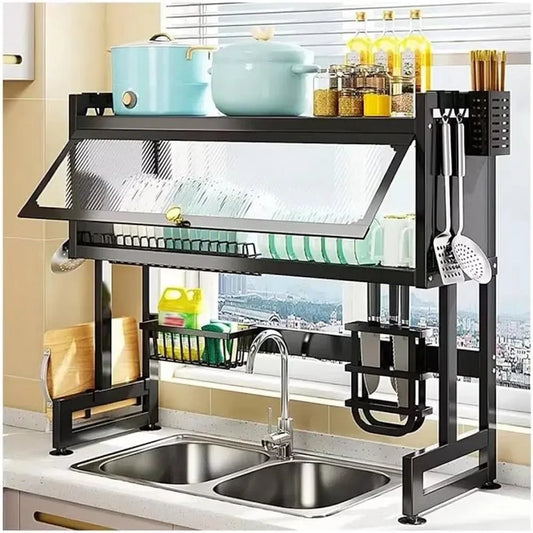 ESCURRIDOR DE PLATOS CON TAPA 65 CM+ENVIO GRATIS🎁